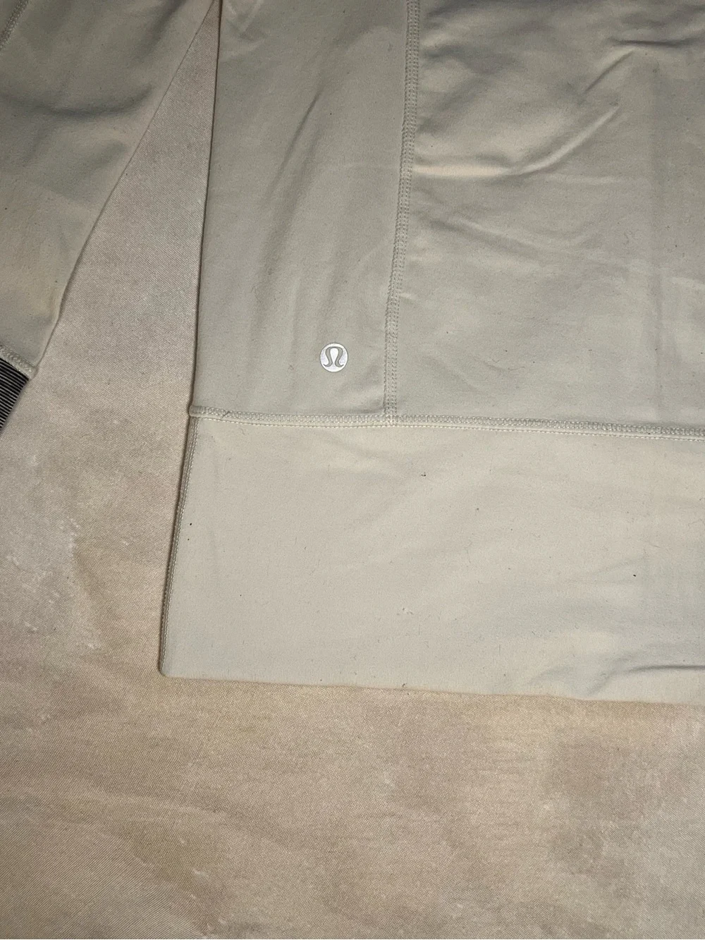 Lululemon Define Athletic Full Zip Jacket Stucco Beige Grey Women's Size 8